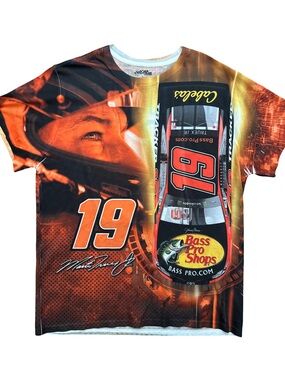 NASCAR Martin Truex Jr AOP Men’s Short Sleeve T-Shirt Size L Joe Gibbs Racing